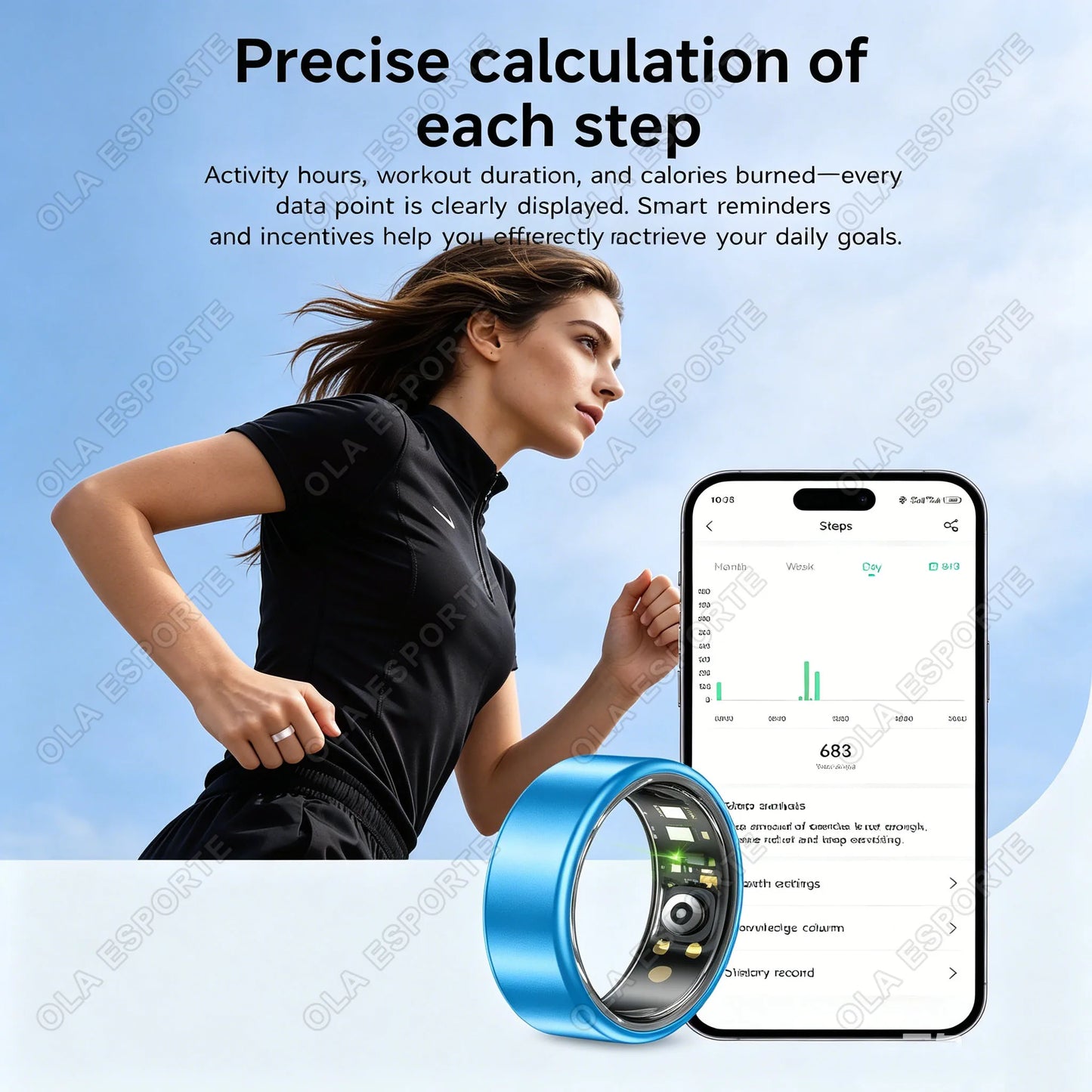 Smart Ring Heart Rate SpO₂ Sleep Tracker | 5ATM Waterproof