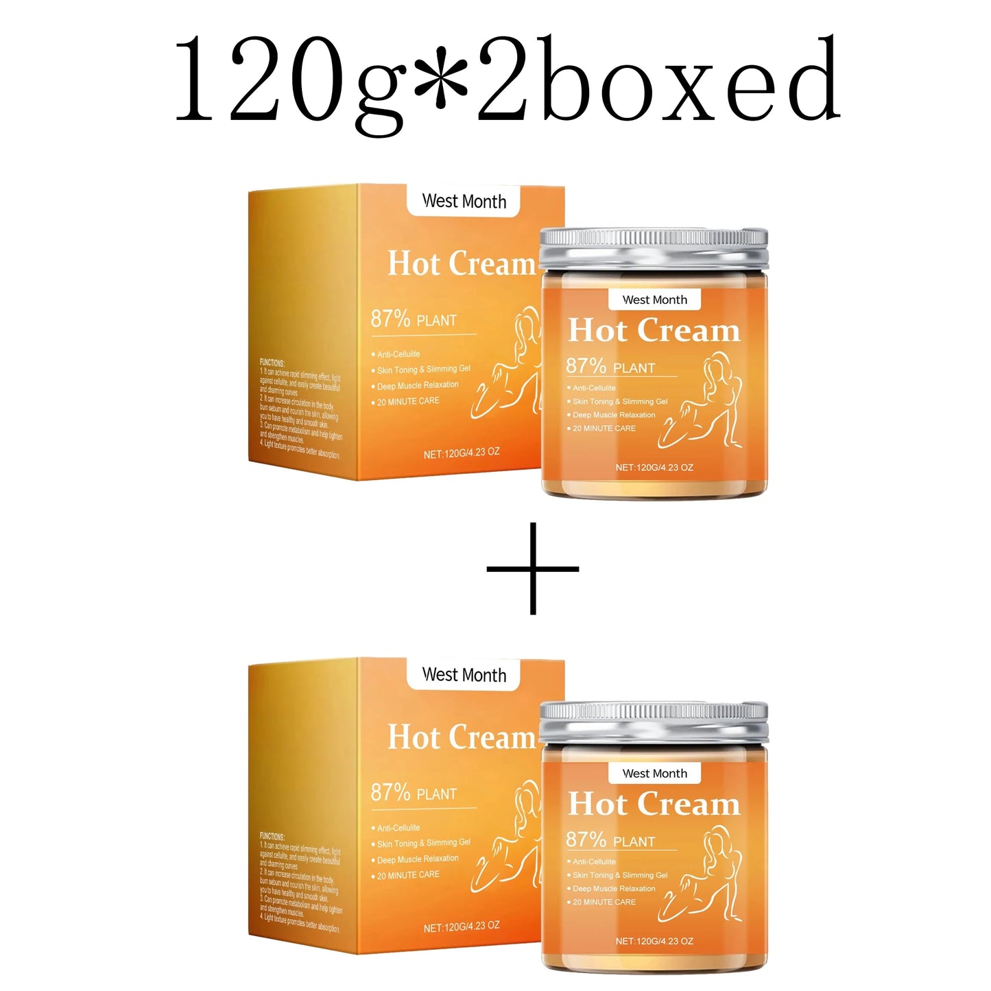Anti-Cellulite Hot Cream Fat Burner Body Sculpting 120g