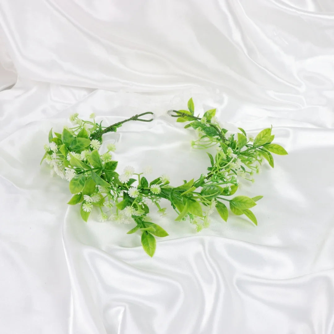 Bohemian Wreath Imitation Flower Hairband Women Fashion Wedding Hair