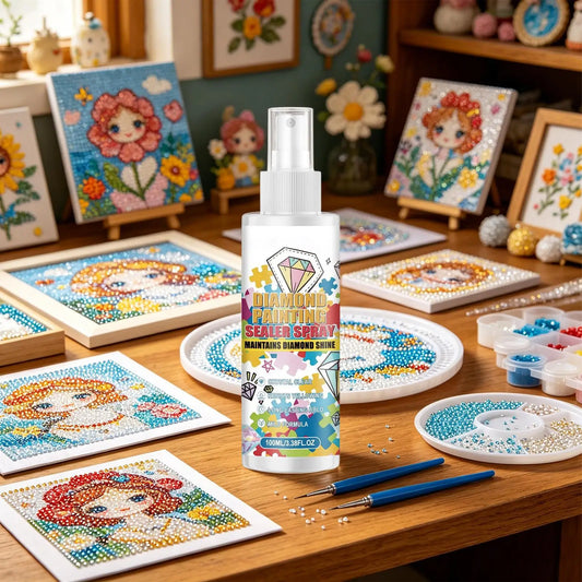 Long-Lasting Clear Gloss Stone Art Sealer Spray Dustproof Mist For Crafts & Puzzles, Protective Sealant For Canvas Rock Jewelry Peaceful Pleasures Health and Wellness 100ml
