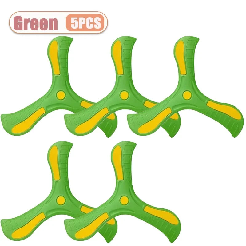 Tri-Blade Foam Boomerang for Kids – Safe Outdoor Flying Disc