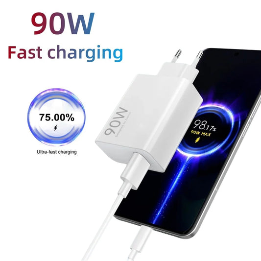 90W USB-C Fast Charger for Xiaomi 15 14 13 12 11 & Redmi USB-C Fast Charger Peaceful Pleasures Health and Wellness