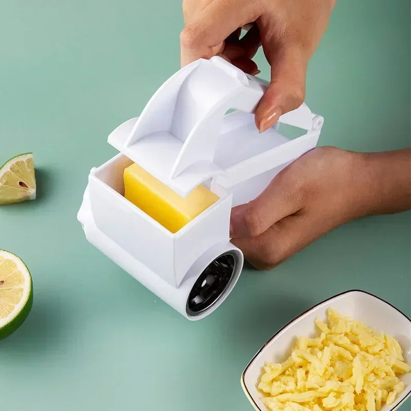1 and 3 In 1 Kitchen Supplies Plastic Hand cranked rotating cheese planer creative cheese grater Multi functional cheese grater Peaceful Pleasures Health and Wellness