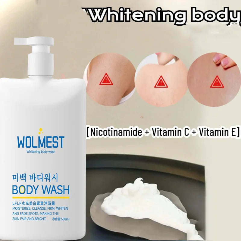 500ml Korean Whitening Body Wash Glow Recharge illuminates & Exfoliates skin with brightening Peaceful Pleasures Health and Wellness