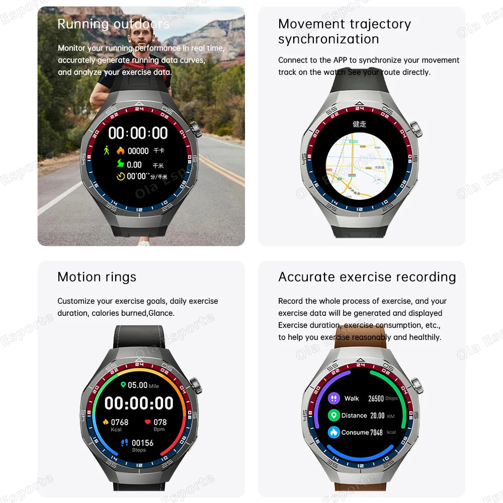 Ola Esporte Sports Smartwatch | AMOLED, Heart Rate & BT Calls