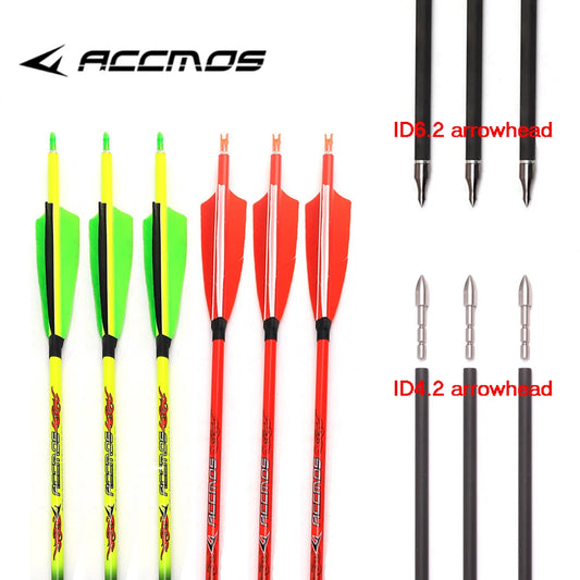 ACCMOS ID4 2 6 Pure Carbon Arrow Archery Spine 340 1000 Shaft Peaceful Pleasures Health and Wellness ID6.2-Sp800-yellow