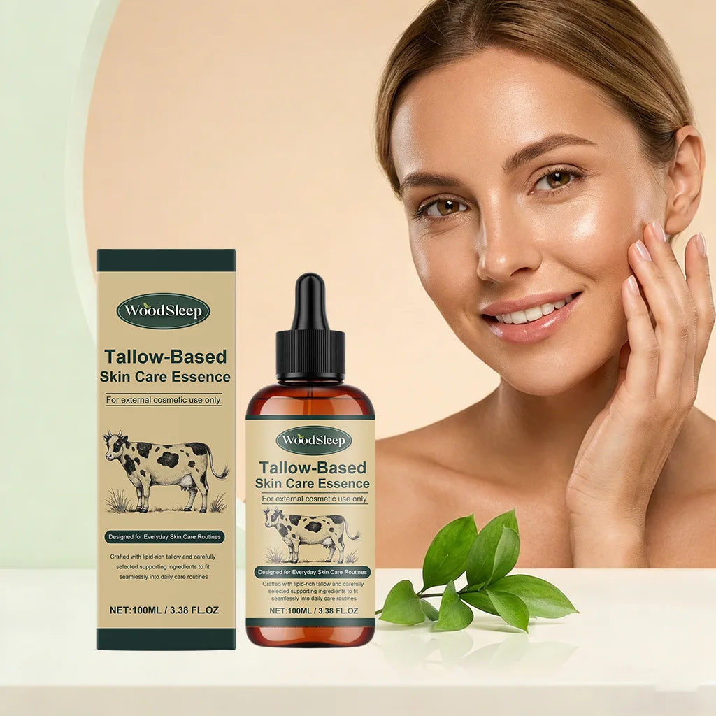 Beef Tallow Serum Anti-Aging Tighten Loose Skin Reduce Fine Lines Gentle Soft Smoothing Deep Hydration Wrinkle Removal Essence Peaceful Pleasures Health and Wellness