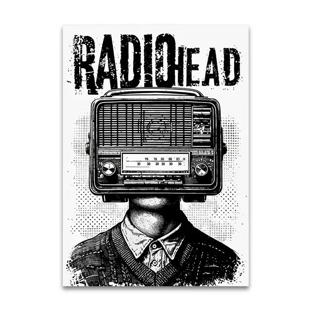 Rock Band Album Vintage Canvas Wall Art Print | Music Gift