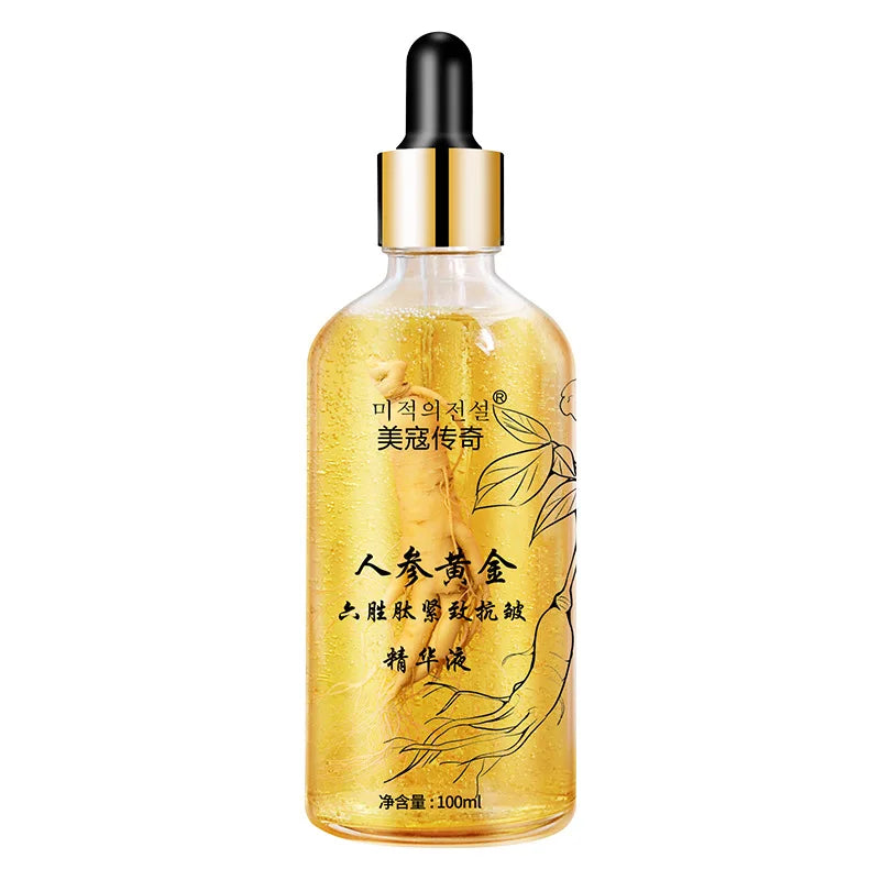 Ginseng & Peptide Gold Face Serum 100ml – Hydrating & Firming