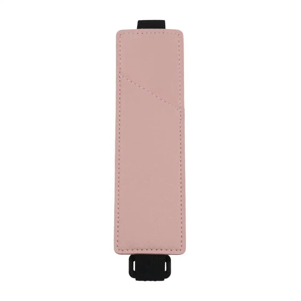 PU Leather Elastic Band Pen Holder Colorful Portable Pen Sleeve Pouch Easy To Store Detachable Pencil Holder Case for Notebook Peaceful Pleasures Health and Wellness pink