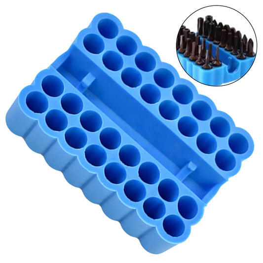 32Holes Bit Organiser Hex Shank Screwdriver Bits Holder Plastic Peaceful Pleasures Health and Wellness Default Title