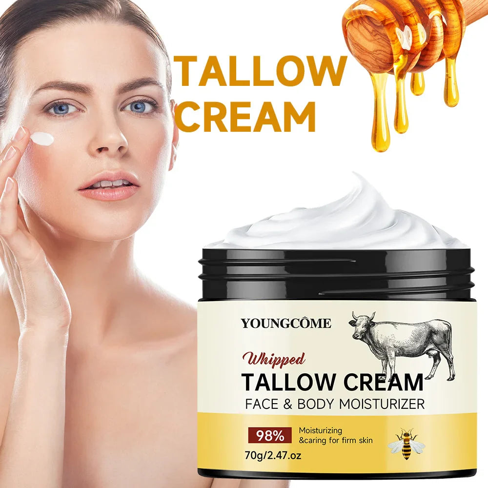YOUNGCOME Beef Tallow & Honey Balm – Face & Body Moisturizer