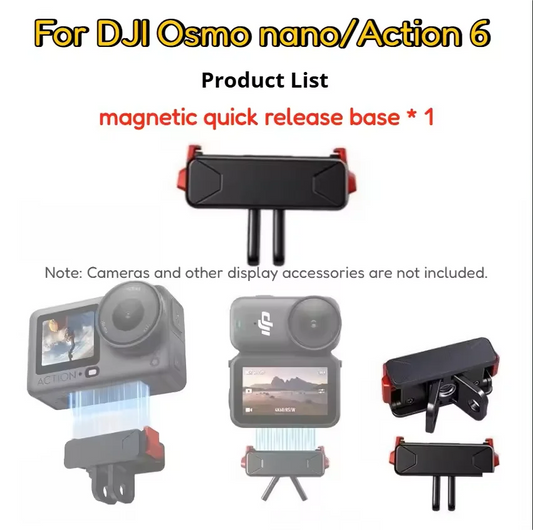 DJI Osmo Nano & Action 6 Magnetic Two-Claw Quick Release Mount Camera Mount Adapter Oasis Select