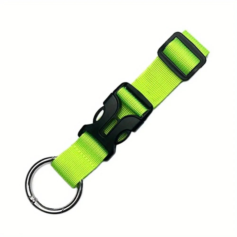 Multifunctional Backpack Hanging Buckle Portable Travel Suitcase Hook Backbin Belt Buckle Luggage Strap Peaceful Pleasures Health and Wellness Green