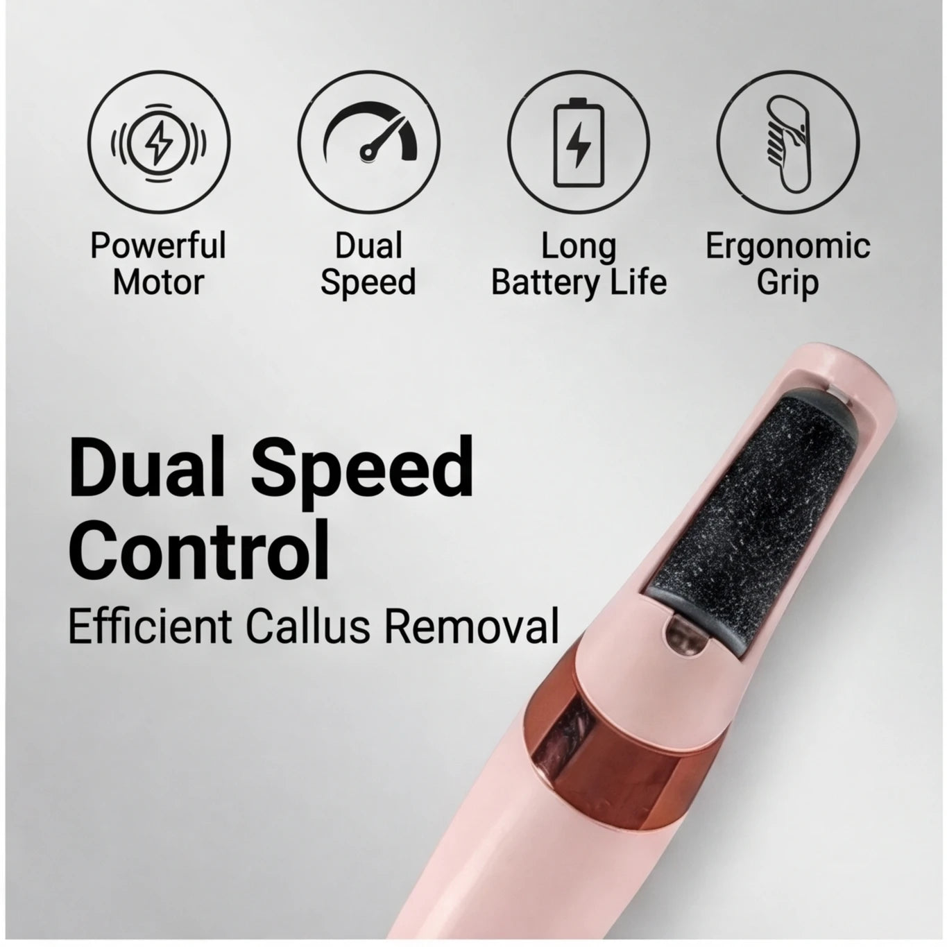 Electric Rechargeable Callus Remover – Foot Scrubber for Men & Women