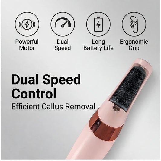 Rechargeable Electric Callus Remover for Women & Men, Cordless Foot File Removes Dry Coarse Skin on Heels Peaceful Pleasures Health and Wellness