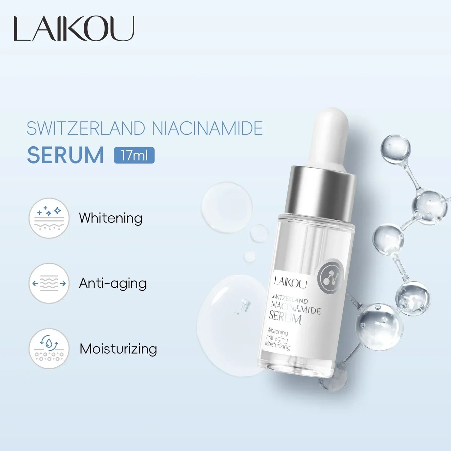 Laikou Nicotinamide Facial Essence – Brightening Serum 17ml