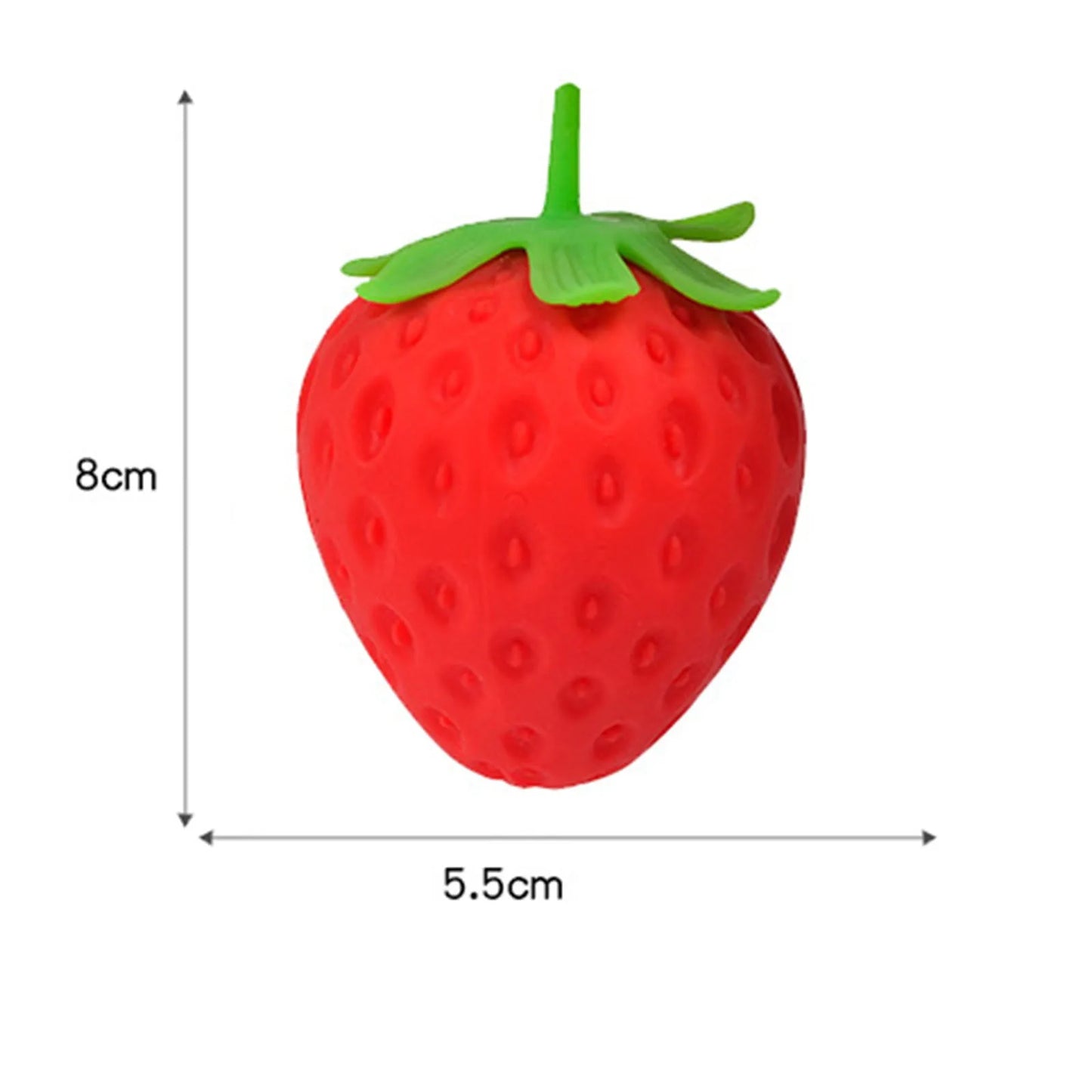 Super Jumbo Strawberry Squishy Slow Rising Antistress for Adults Anti-Anxiety Fidget Toy Kid Grownups Squeeze with Non-Toxic Gif Peaceful Pleasures Health and Wellness