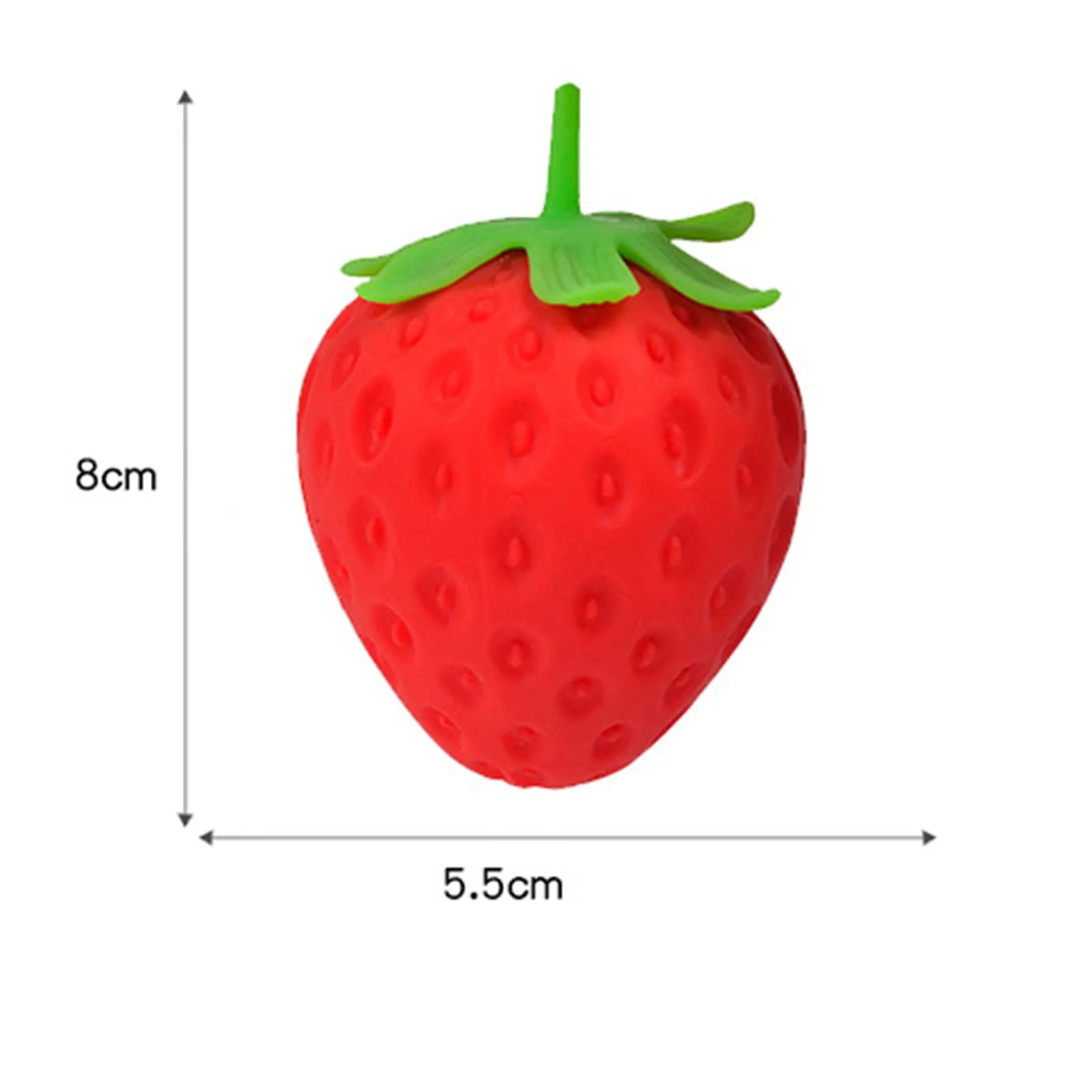 Super Jumbo Strawberry Squishy Slow Rising Antistress for Adults Anti-Anxiety Fidget Toy Kid Grownups Squeeze with Non-Toxic Gif Peaceful Pleasures Health and Wellness