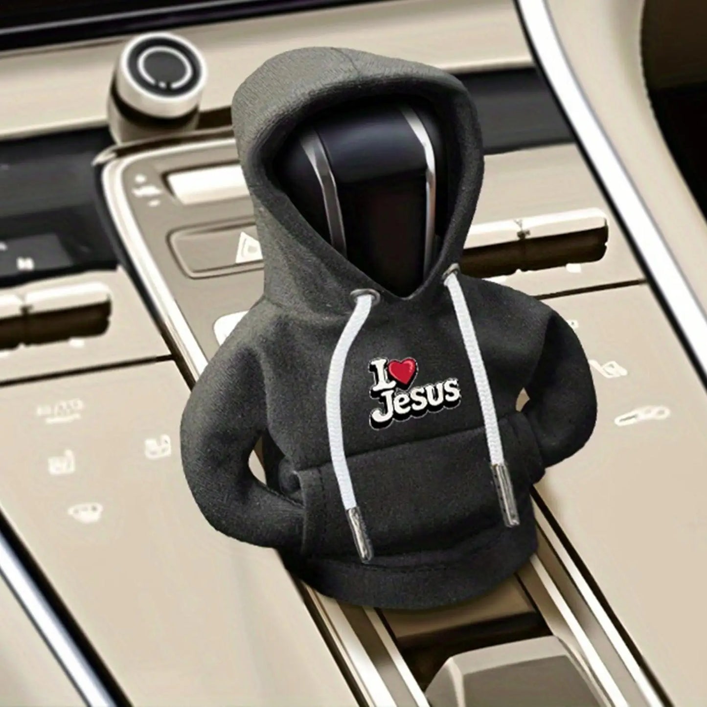 Universal Car Shift Lever Decor Mini Elastic Car Gear Shifter Hoodie Dust-Proof Car Interior Decor for Vehicle Driver Adults Peaceful Pleasures Health and Wellness
