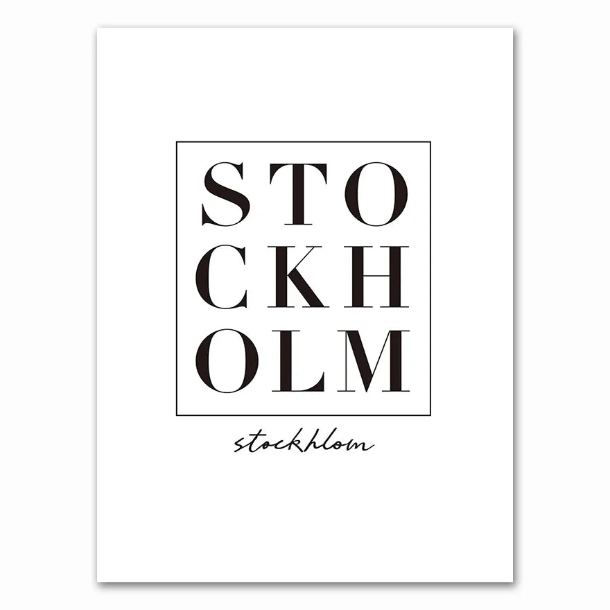 Modern New York London Paris City Wall art Landscape Posters and Prints Black And White Pictures for Living Room Home Decor Peaceful Pleasures Health and Wellness 0457-09 20x30cm