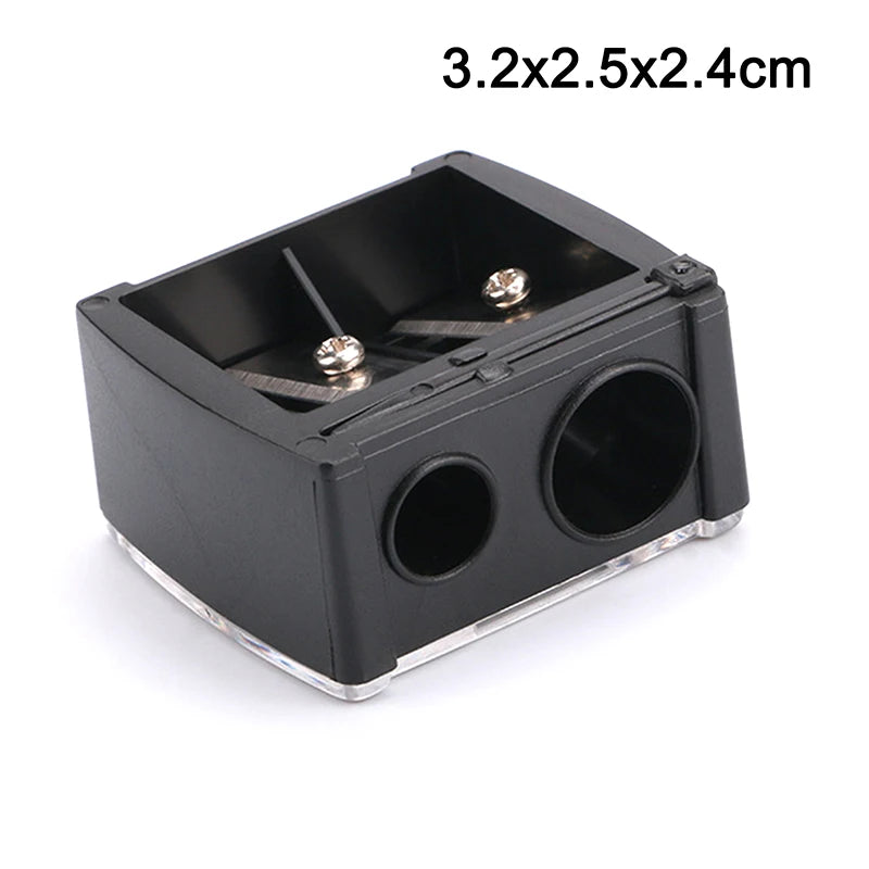 1 Pc Double Holes Lipstick Pencil Sharpener For Eyebrow Lip Liner Eyeliner Pencil Peaceful Pleasures Health and Wellness
