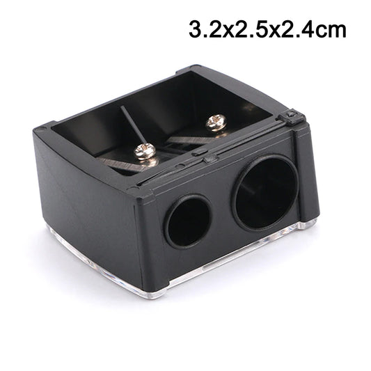 1 Pc Double Holes Lipstick Pencil Sharpener For Eyebrow Lip Liner Eyeliner Pencil Peaceful Pleasures Health and Wellness