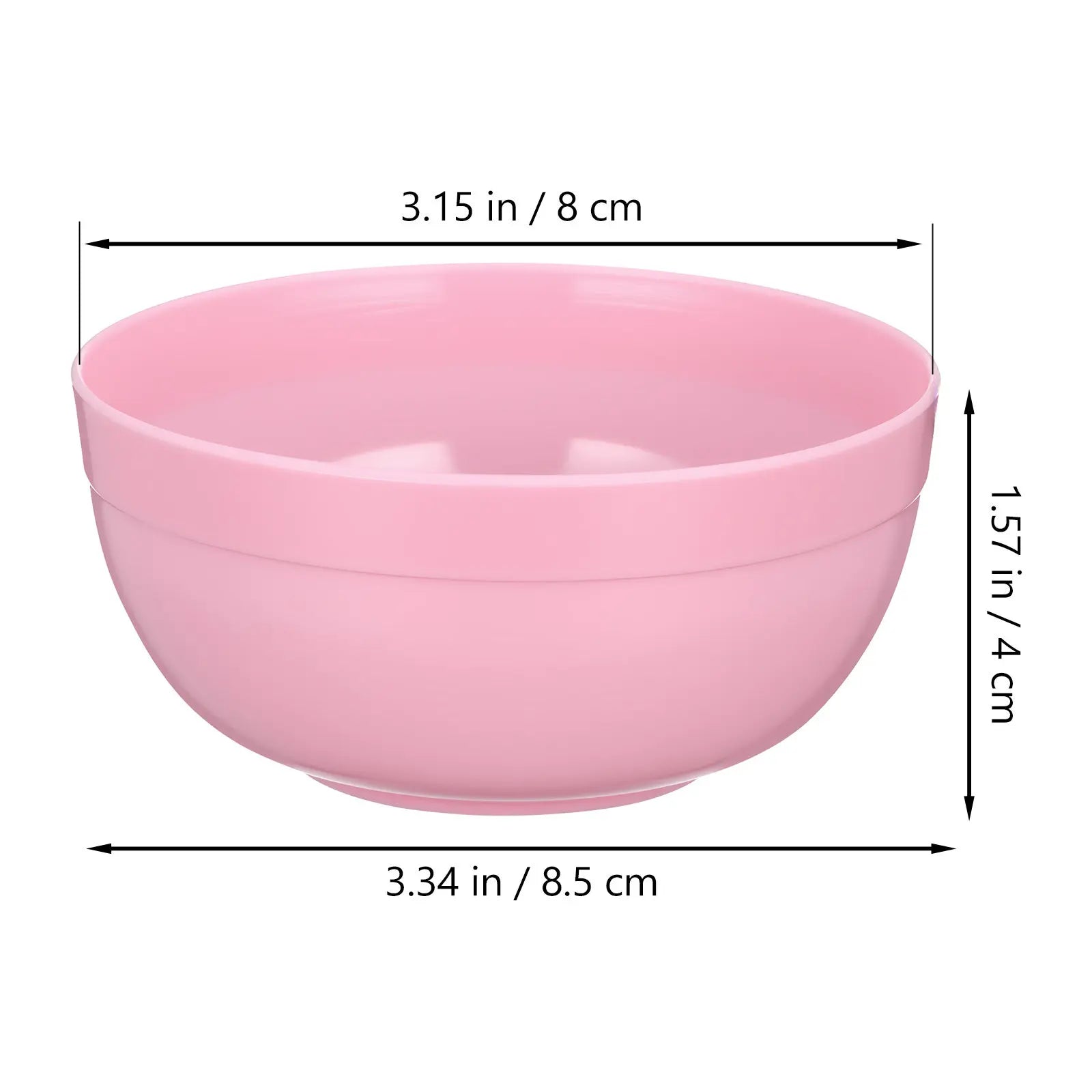10Pcs Mixing Bowls for Crystal Mud Premium Plastic Containers Non Scratch Light Weight Adjustable Angle Washable Craft Peaceful Pleasures Health and Wellness Pink