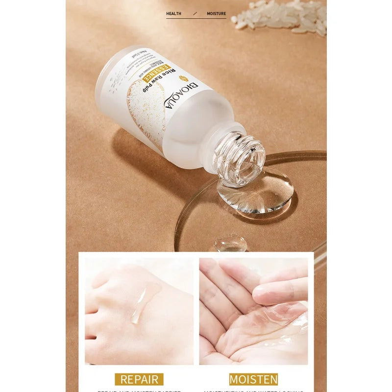BIOAQUA Rice Essence Hyaluronic Acid Face Essence Nourishing Moisturizing Whitening Anti-Wrinkle Serum Facial Skin Care Peaceful Pleasures Health and Wellness