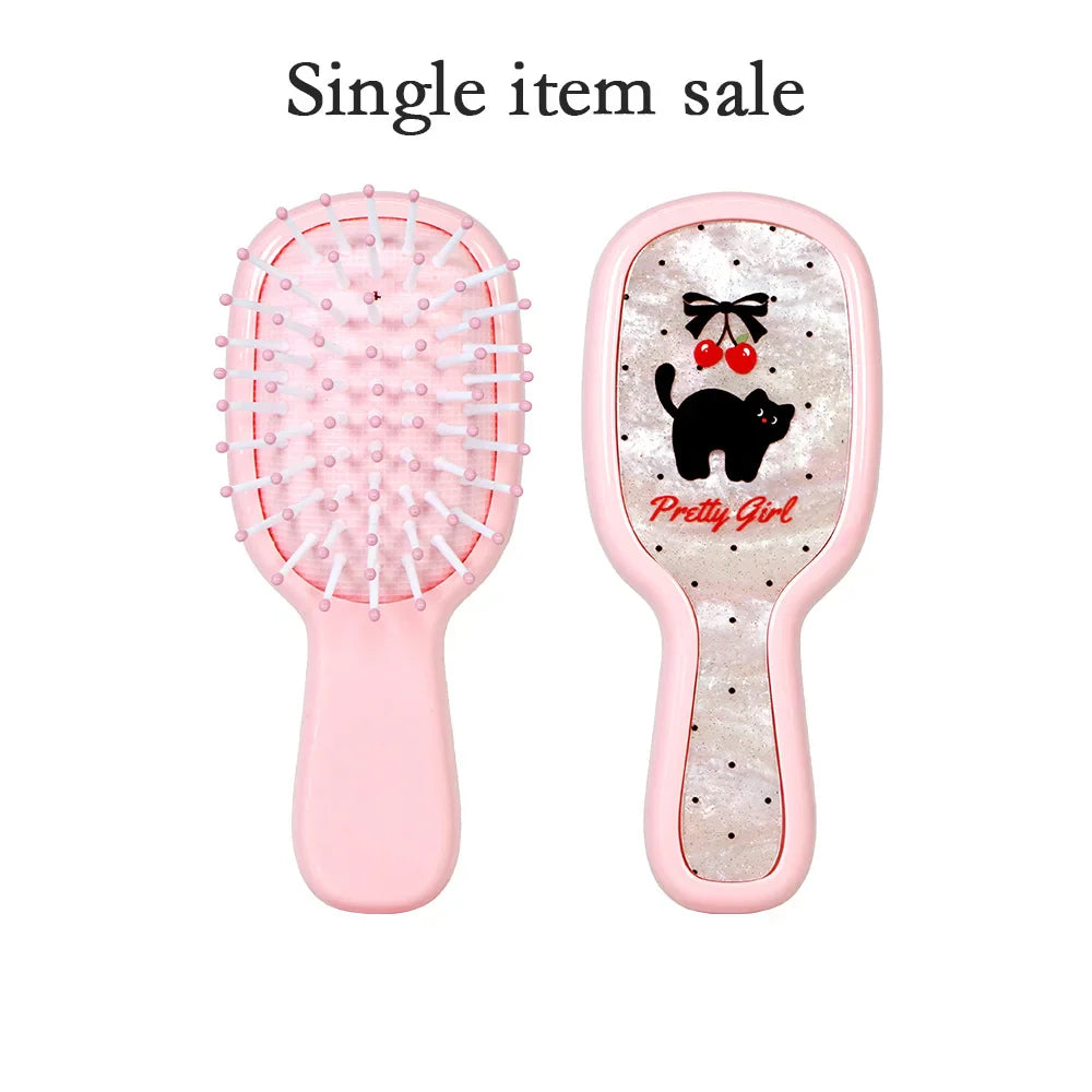 Cute Cartoon Hair Detangling Brush – Cushion Comb for Women