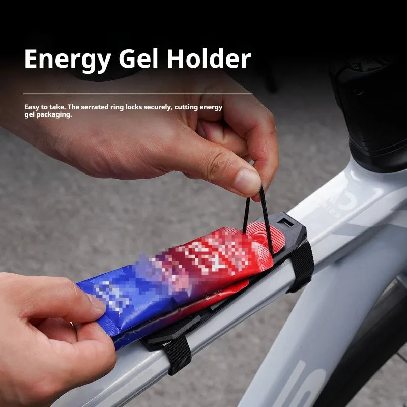 ENLEE Bike Energy Gel Holder – Elastic Buckle Cycling Mount Bike Gel Holder Peaceful Pleasures Health and Wellness