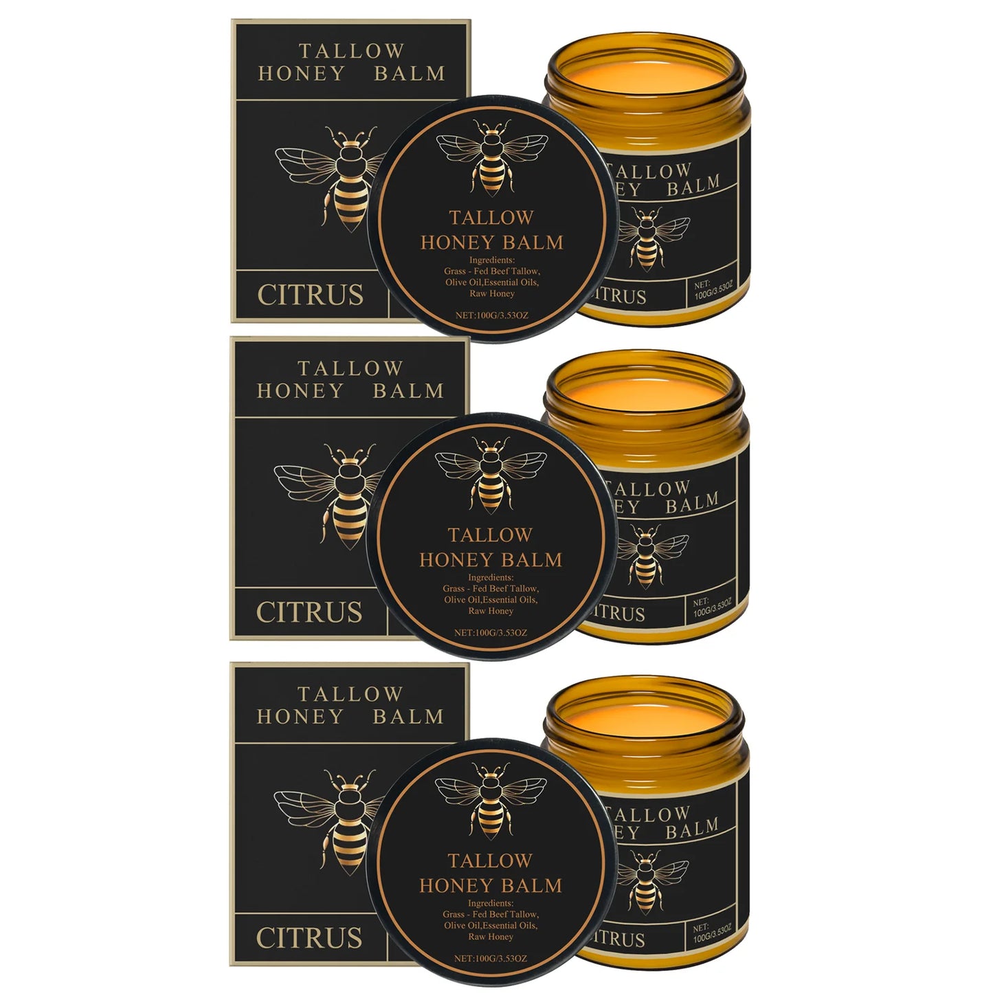 Honey Tallow Face & Body Cream – Deep Hydration Moisturizer