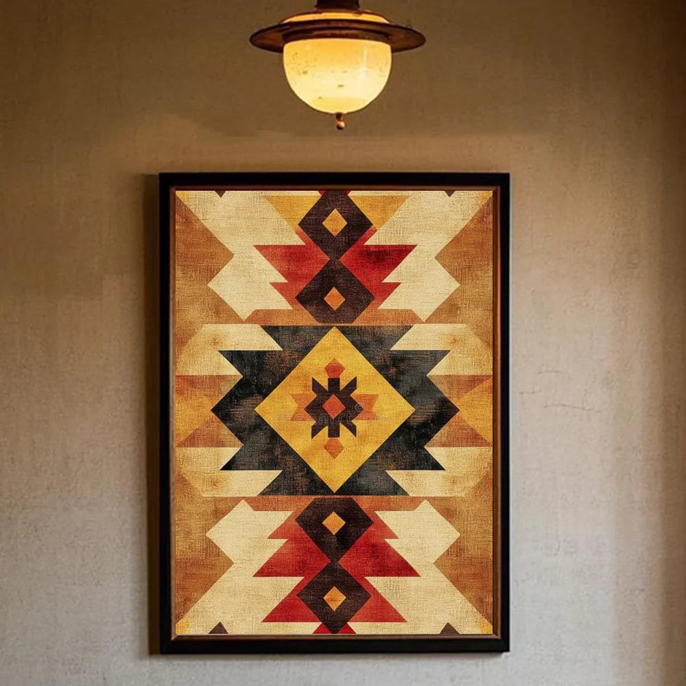 African Classic Fabric Kente Cloth Poster HD art sticky wall waterproof home living room bedroom bar aesthetic decoration Peaceful Pleasures Health and Wellness z8 30X40cmNoframe