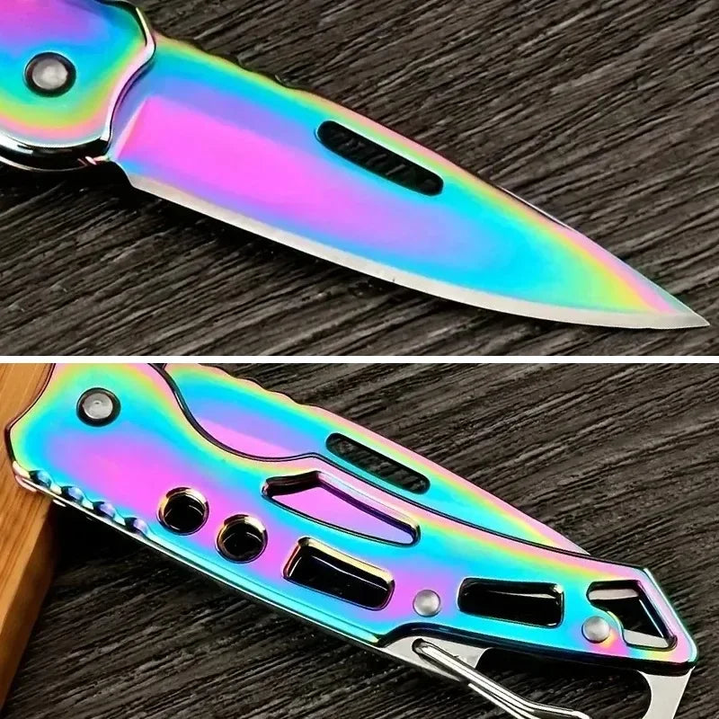 Stainless Steel Folding Pocket Knife – 3 or 6 Pack Peaceful Pleasures Health and Wellness