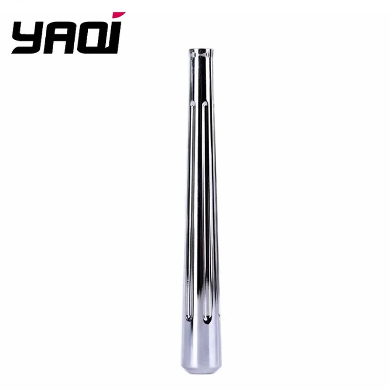 2026 Globe Trotter Chrome Color Brass Yaqi Safety Razor Handle 95mm Length 7.5-12mm Diameter for Grooming And Shaving Peaceful Pleasures Health and Wellness RH2003-C
