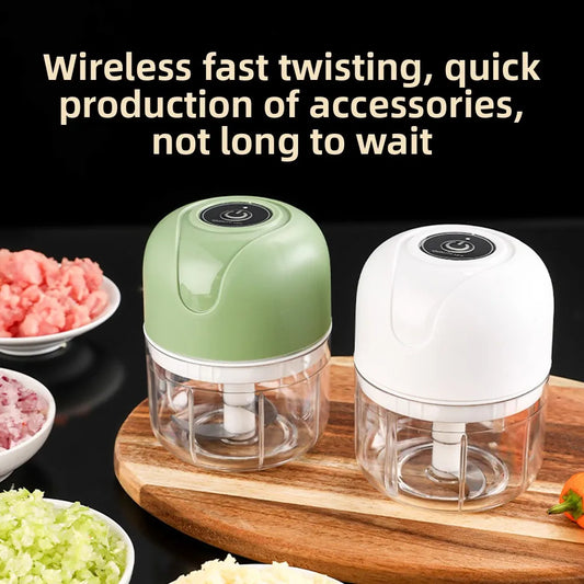 Electric Garlic Press & Ginger Chopper | USB Rechargeable Mini Electric Food Chopper Oasis Select