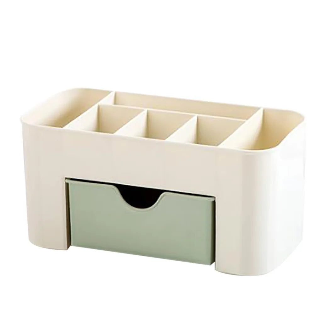 Double Layer Makeup & Jewelry Organizer with Drawers