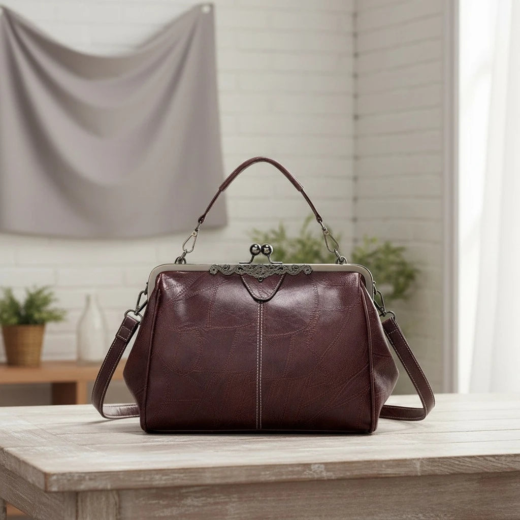 Women's Mini Clutch Crossbody Bag – PU Leather Shoulder Purse