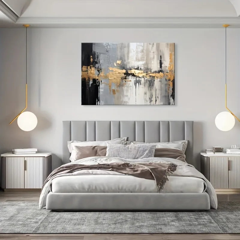Modern Abstract Canvas Print | Art Deco Unframed Wall Art Abstract Canvas Print Peaceful Pleasures Health and Wellness