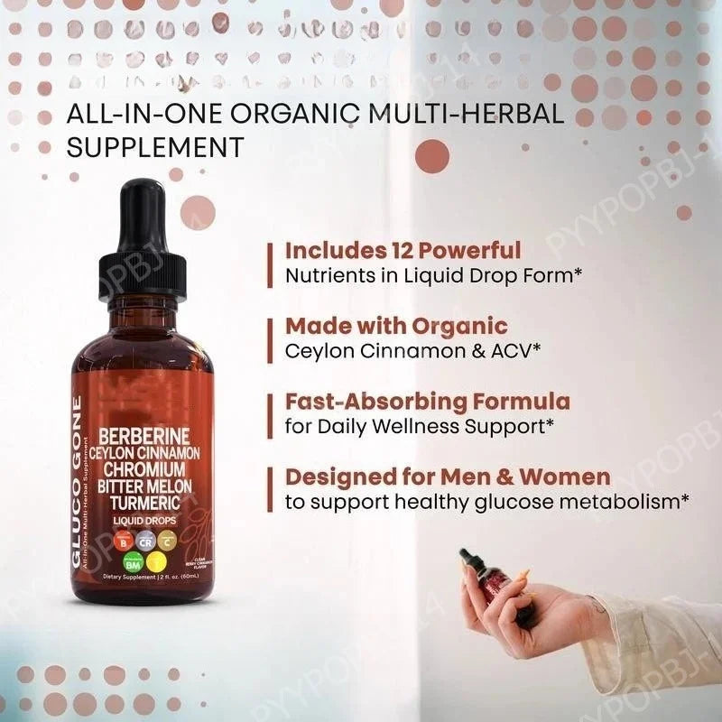 Organic Ceylon Cinnamon & Turmeric Drops – Non-GMO, Vegan