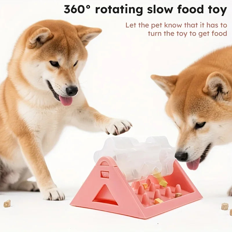 Interactive Dog Puzzle Feeder | Slow Feed Food Dispenser Toy