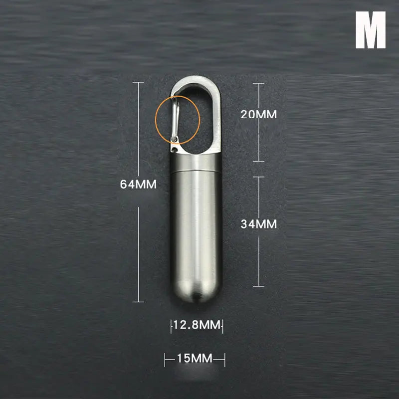 Waterproof Stainless Steel Pill Case | Mini Outdoor Storage Box