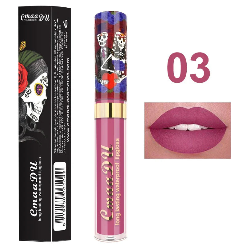Cmaadu Matte Lip Gloss – Waterproof Long-Lasting Red Lipstick