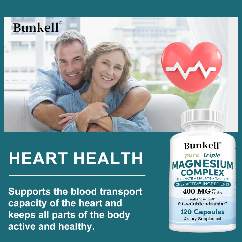 Magnesium Complex - L-Threonate, Glycinate & Malate - Brain, Sleep, Memory, Muscle & Bone Support, Stress & Anxiety Relief Peaceful Pleasures Health and Wellness