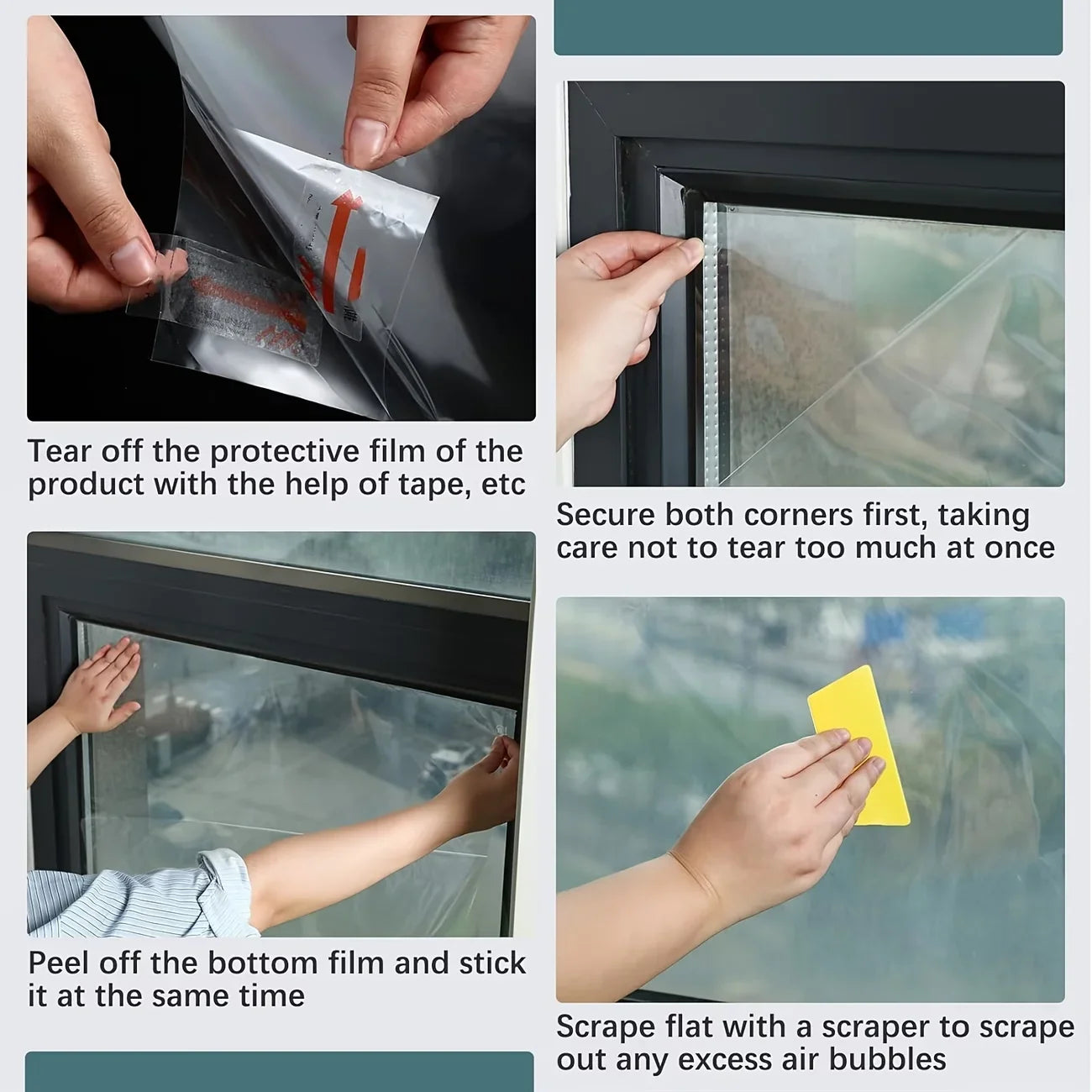 Self-Adhesive PET Window Film – Shatterproof & UV Protection