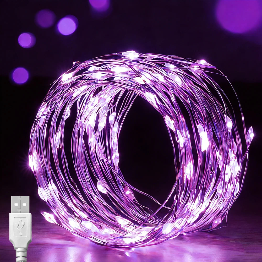 RUNTOIN 20m 200 LED USB Fairy String Lights | Waterproof Copper