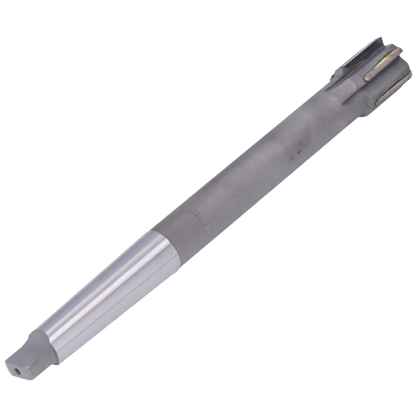 Machine Reamer Pointed Long Service Life Tungsten Steel Straight Grooves H8 Accuracy Taper Shank Reamers for Metal Peaceful Pleasures Health and Wellness