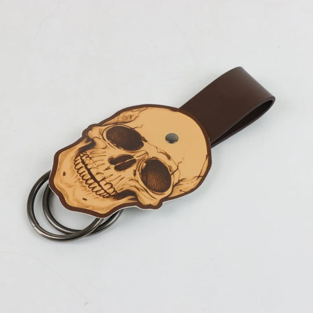UYEE Skull Pattern Leather Waist Clip Medieval Dress Lifting Holder