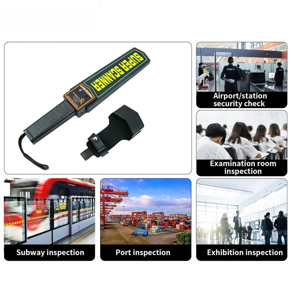Handheld Metal Detector Portable High Sensitivity Gold Finder Wall Scanner for Outdoor Treasure Hunting Security Inspection Peaceful Pleasures Health and Wellness