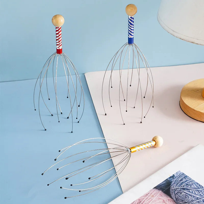 Octopus Scalp Massager – Stainless Steel Head Scratcher Claw
